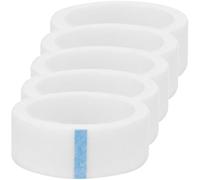 Balacoo Eyelash Tape 4.3 Meters Each Breathable for Eyelash Extensions 5 Rolls White Non-woven Fabric Tape 1.2cm Wide in Professional Lash Application