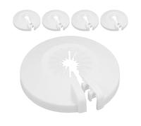 Balacoo Fire Sprinkler Head Covers 1/2 for Easy Installation and Aesthetic Enhancement 5pcs White Plastic Detachable and Nondetachable Design Sprinkler Head Plate Covers in Fire Safety
