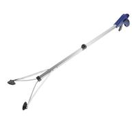 Balacoo Folding Trash Picker with Ergonomic Handle Stainless Steel and Rubber Construction and Comfortable Grip Grabber Tool for Indoor Use Behind Appliances, for Those Recovering