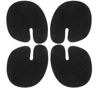 Balacoo Forefoot Cushion Pads Invisible Inside Shoes 2 Pairs Artificial Leather Black Non-Slip Adhesive Ball of Foot Inserts Reduces Discomfort for Sandals Suitable for Men and Women