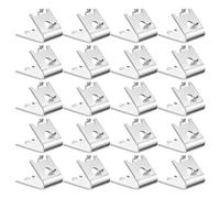 Balacoo Freezer Shelf Clips with Press to Lock Design Stainless Steel 24pcs Smooth Finish, and Reliable Support Preventing Shelf Displacement for Commercial Freezers and Kitchen Storage