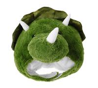 Balacoo Funny Dinosaur Party Hat Soft Plush Stuffed Triceratops Headwear Cozy Cosplay Accessory for Selfie and Photo Props
