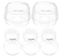 Balacoo Gas Stove Knob Covers PVC Material 5pcs Protective Safety Covers to Prevent Gas Leakage for Shape Child Safety Guard Kitchen Stove and Oven