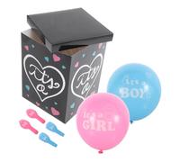 Balacoo Gender Reveal Balloon Box for Shower Paper Blue and Pink Balloons Boy Girl Party Decoration Kit for Gender Reveal Celebration