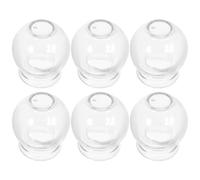 Balacoo Glass Cupping Therapy Set 6 Suction Massage Cups Fire Cupping Device for Relief and Wellness Treatment at Home 2.76X2.36In