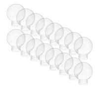 Balacoo Globe Lamp Shade Replacement Uv-Resistant Sturdy Pet Material 20pcs with Threaded Screw-in Design Spherical Light Globe Cover for Lawn and Outdoor Gatherings