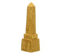 Balacoo Golden Resin Egyptian Obelisk Figurine with Decorative Effect and Wear Resistance, Small and Delicate Sculpture for Home Décor, Unique Ancient Egypt Statue Accent