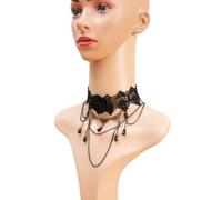 Balacoo Gothic Necklace Choker with Pearl Flower Lace for Halloween Party | Vintage Style, Lightweight Comfortable Wear, for Valentine’s Day and Anniversary, Gift for Her Random Color