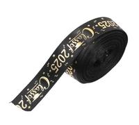 Balacoo Graduation Season Hot Stamped Polyester Ribbon for Present Wrapping Party Decor Gold Toning Yards Per
