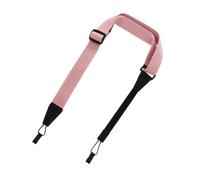 Balacoo Guitar Strap Designed as A Lightweight and Practical Ukulele Sling in Stylish Pink Microfiber and Cotton, for Secure and Comfortable Holding during Electric Guitar Or Ukulele Play