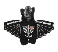 Balacoo Halloween Dog Costume for Dogs Black Bat Shape Comfortable and Wear-resistant Polyester Clothes Suitable for Parties Puppy Supply