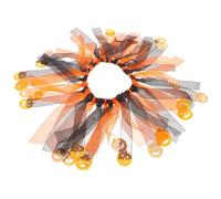 Balacoo Halloween Themed Pet Collar Decor for Cats and Dogs Orange Black Festival Neck Accessory Fine Stitching Cute Party Decoration for Pets
