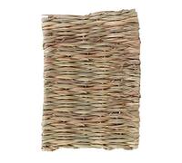 Balacoo Hamster Grass Mat Natural Straw Grass Mat Woven Bed Mat Rabbit Bunny Bedding Nest Chew Toy Bed Play Toy for Guinea Pig Parrot Small Animal