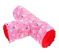 Balacoo Hamster Hideout Tunnel and Sturdy Material for Guinea Pigs and Hamsters, Red Cloth Pet Tunnel with Cooling Feature Suitable for Floor and Pet Bed Use