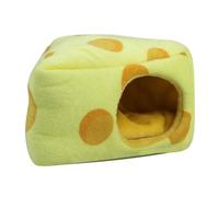 Balacoo Hamster Plush Nest Bed Cake Shape Warm Short Plush Yellow