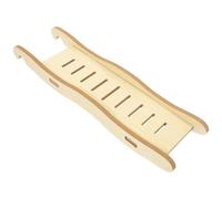 Balacoo Hamster to Small Chinchillas Wooden for Wood Pet Ladder Pets, Sturdy Multi-function Cage Climbing with Khaki Material, Place Exercise and Play