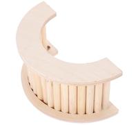 Balacoo Hamster Wooden Ladder Hideout Multipurpose Climbing Wood Material Beige Color Keeps Pets Busy Playing Suitable for Gerbils and Little Birds Cage Use