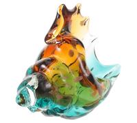 Balacoo Handcrafted Glass Conch Shell Sculpture Stable Base, Elegant Coastal Seashell Ornament for Desk or Present, Modern Naturalistic Design, Unique Nautical Home Décor Accent