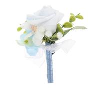 Balacoo Handmade Lapel Pin Corsage for Suit Silk Fabric Wedding Boutonniere Flower Pin for Men Groom Groomsmen Timeless Formal Accessory with Artistic Craftsmanship