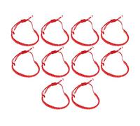 Balacoo Handwoven Braided Red Rope Bracelets Workmanship 10 Pcs Adjustable String Bracelets with Workmanship with Bringing Luck and Charm, Gift for Friends or Family for Friends or Family