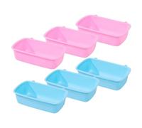 Balacoo Hanging Hamster Bowls Feeding and Water Bowls Made of Sturdy Pp Material 6pcs Easy to Transport and Safe to Use for Small Animals for Hamsters, Chinchillas, and Other Pets