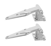 Balacoo Heavy Duty Zinc Alloy Hinge Easy Installation 2pcs Temperature Resistant Silver for Cold Storage Equipment and Microwave Oven Suitable for Industrial and Restaurant Use