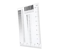 Balacoo High Precision Sec Chart Ruler for Transparency Flaw Detection Portable Double Sided Film Measuring Tool with Clear Scale Markings for Chest Card Line and Defect Measurement
