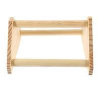 Balacoo Indoor Wooden Bird Stand 7.87 Inch Stable Base Parrot Training Rack for Small Birds and Chicken Coop Accessories