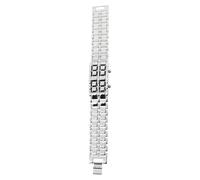 Balacoo LED Operation with and Timing Silver Accurate, Long-Term Retro Watch Digital Bracelet Watch for Alloy Rectangular Stylish Wristwatch Men for Everyday Wear