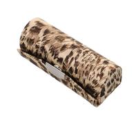 Balacoo Leopard Print Lipstick Case with Mirror Portable Alloy and Silk Cloth Lipstick Organizer Bag for Purse and Occasion