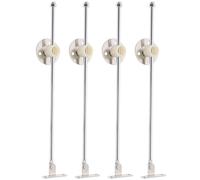Balacoo Lid Support Drop Down Hinge 4Pcs Iron Hinges for Cupboard Door Cabinet Soft Close Feature and Adjustable Support Rod