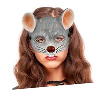 Balacoo Light Grey Mouse Carnival Mask for Adults and Lightweight Comfortable PU Foam Party Cosplay Accessory for Halloween Masquerade Fancy Dress and Easter Celebrations