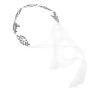 Balacoo Lightweight Rhinestone Leaf Head Chain Jewelry for Women Comfortable Bridal Hair Accessory with Dazzling Alloy Crystals Versatile Wedding Headpiece and Forehead Band Elegant Nature