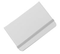 Balacoo Lightweight White Pu Leather Passport Holder Case with Multi-Functional Design for Travel, Suitable for Employee Cards and Passport Protection