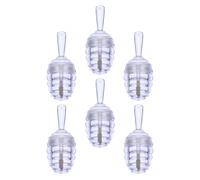 Balacoo Lip Gloss Tubes Lip Balm Containers Leak-Proof Mini Beehive Shape 6pcs 8ml Abs Material Multi-Purpose for DIY Makeup and Cosmetic Use
