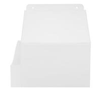 Balacoo Lockable Feedback Suggestion Acrylic Shape with Box Unique Lightweight Design, White Storage Box for Voting and Fundraising Permanent Installation Public Spaces