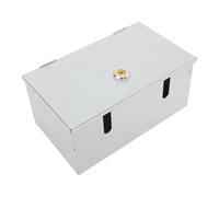Balacoo Lockable Heavy Duty Stainless Steel Socket Case 2-Gang Electrical Outlet Protection Box for Residential and Commercial Use