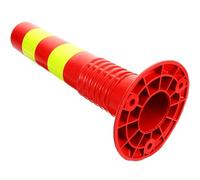 Balacoo Lockable Parking Bollard with Practical Design and Easy Installation, Red Pu Material Driveway Safety Bollard for Harsh Environments and Different Scenarios