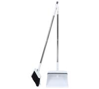 Balacoo Long Handled Dustpan and Brush Set for Everyday Use 180 Degree Rotating Sweeping Brush with Foldable Design and Nonstick Bristles , 36.7 Inch Stainless Steel Handle and-the-go