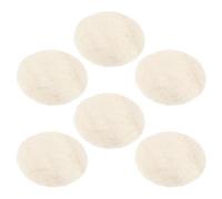 Balacoo Loofah Facial Pads Natural Loofah Material 6pcs with Resist Deformation Feature for Deep Cleansing and Exfoliation, Beige for Travel and On-the-go Use