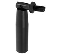 Balacoo Manual Crank Handle Replacement for Trailer Jack and Hose Reel with Non-Slip Grip and One Handed Operation, Black Plastic and Carbon Steel Revolving Handle Suitable for Small