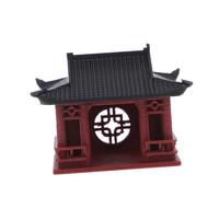 Balacoo Micro Landscape Pavilion Ornament Plastic Miniature Chinese Pavilion Decoration for Aquarium Zen Garden Home Office Tranquil Space with Intricate Ancient Architecture Design
