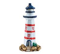 Balacoo Mini Lighthouse Figurine Decorative Nautical Lighthouse Handmade Beach Table Top Charming Centerpiece Aquarium Ornament(Random Color)