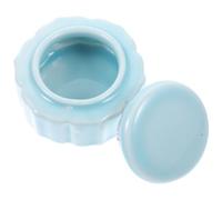 Balacoo Multi-purpose Mini Ceramic Jar 15ml Vintage Retro Cosmetic Container with Lid, Elegant Decorative Storage for Lip Cream or Toiletry Bottles, for Unforgettable Moments