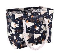 Balacoo Multi-Purpose Waterproof Bathing Storage Bag with Handle, Foldable Lightweight Canvas Shower Tote Bag for Fitness and Swimming, Portable Cosmetic Toiletry Organizer