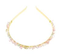 Balacoo Natural Crystal Rhinestone Headband Handmade Bridal Hair Accessories for Women Wedding Party Elegant Hair Bands with Artisan Craftsmanship and Luxurious Design