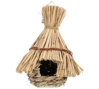 Balacoo Natural Straw Bird Nest for Parrots and Larks Small Size Comfortable Space Simple and Generous Birdhouse a Gift for Bird Lovers to Put