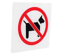 Balacoo No Pets Allowed Sign Weatherproof Warning Inside Store Door Notice for No Dog Entry Allergy Safety Message Easy Installation