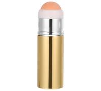 Balacoo Oil Absorbing Volcanic Stone Roller for Facial Massage and Makeup Reapplying, Portable Handheld Skin Care Tool with Golden Aluminum Alloy and Makeup Sponge, for On-the-go Use