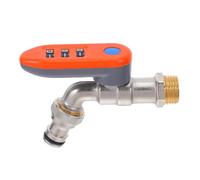 Balacoo Outdoor Faucet Lock with Password Code, Copper Anti-Theft Protection, Universal Fit for Spigots and Garden Hose Bibs, 4" Conversion Adapters, Suitable for Patio and Garden Use